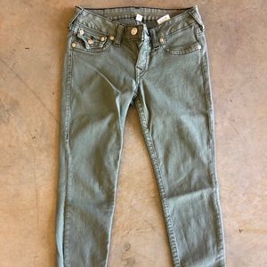 Olive Green True Religion jeans!